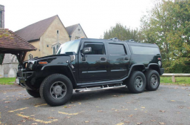 Hummer funeral vehicle